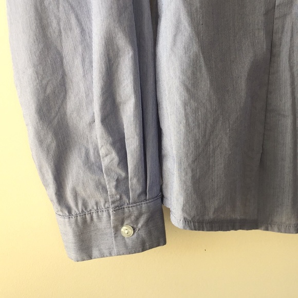 Jacob Blue and White Stripe Ruffle Blouse - Picture 2 of 12